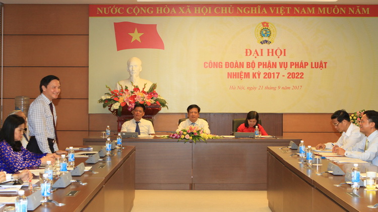 Đại hội Công đoàn bộ phận Vụ Pháp luật nhiệm kỳ 2017 - 2020